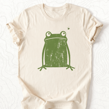 Green Frog Tee - Natural