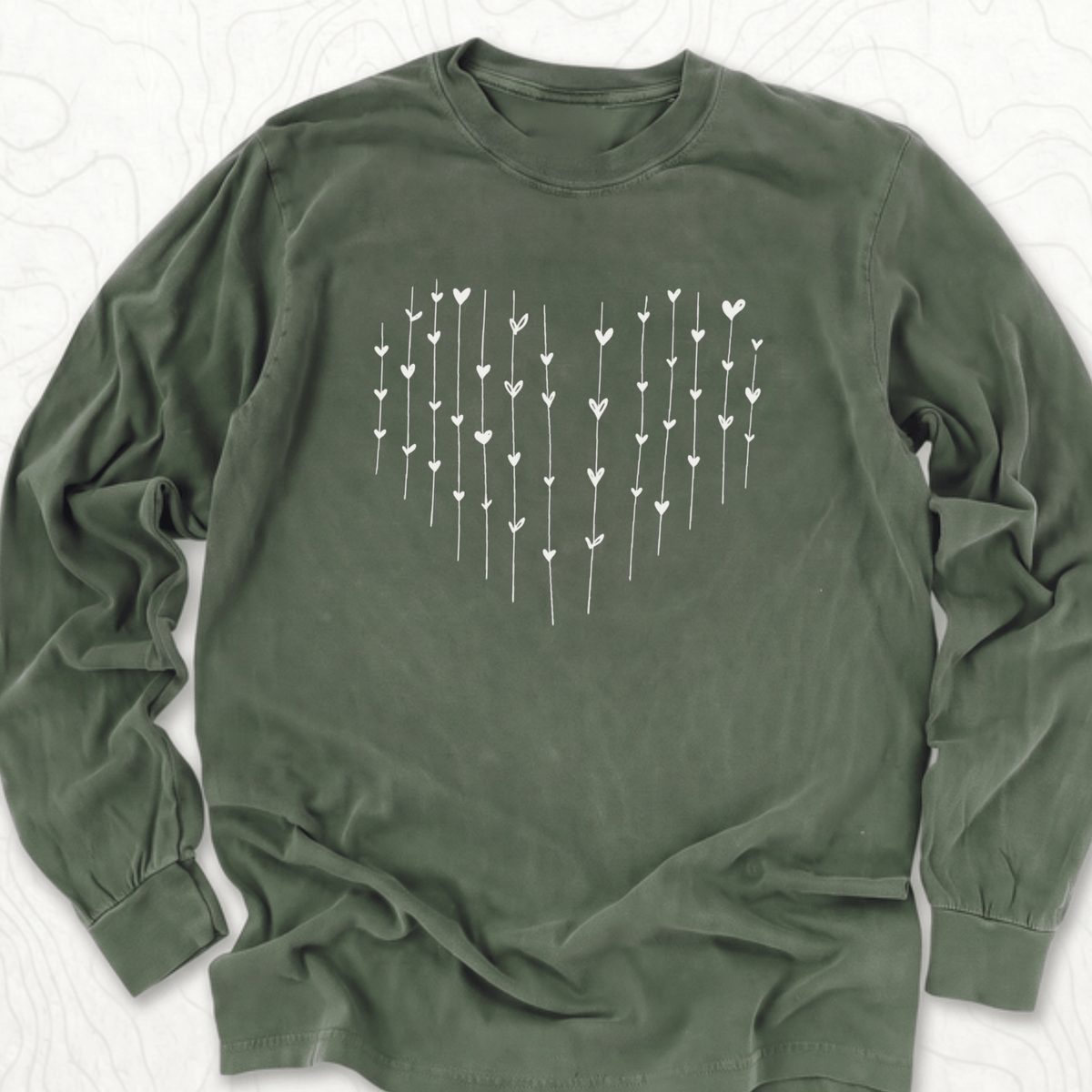 Heart Arrows LS T-shirt - Hemp