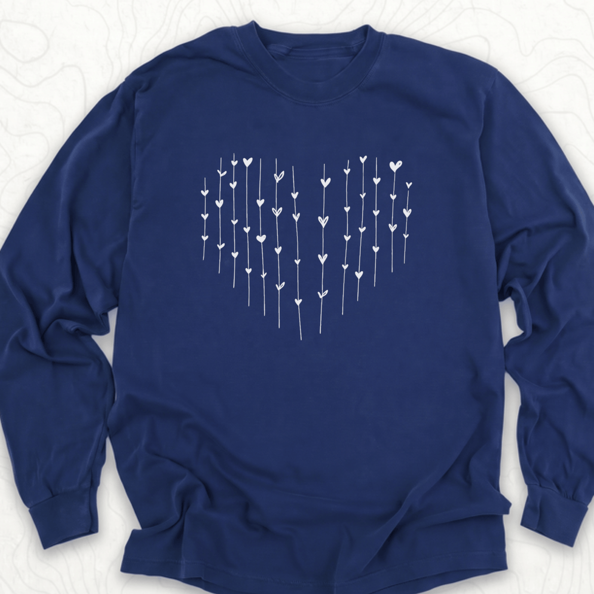 Heart Arrows LS T-shirt - True Navy