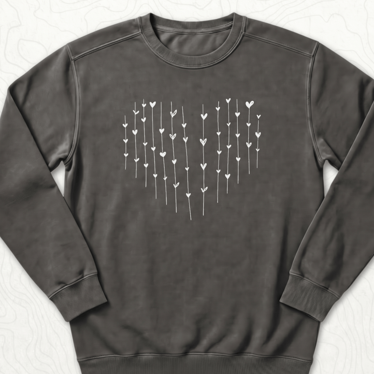 Heart Arrows Sweatshirt - Pepper