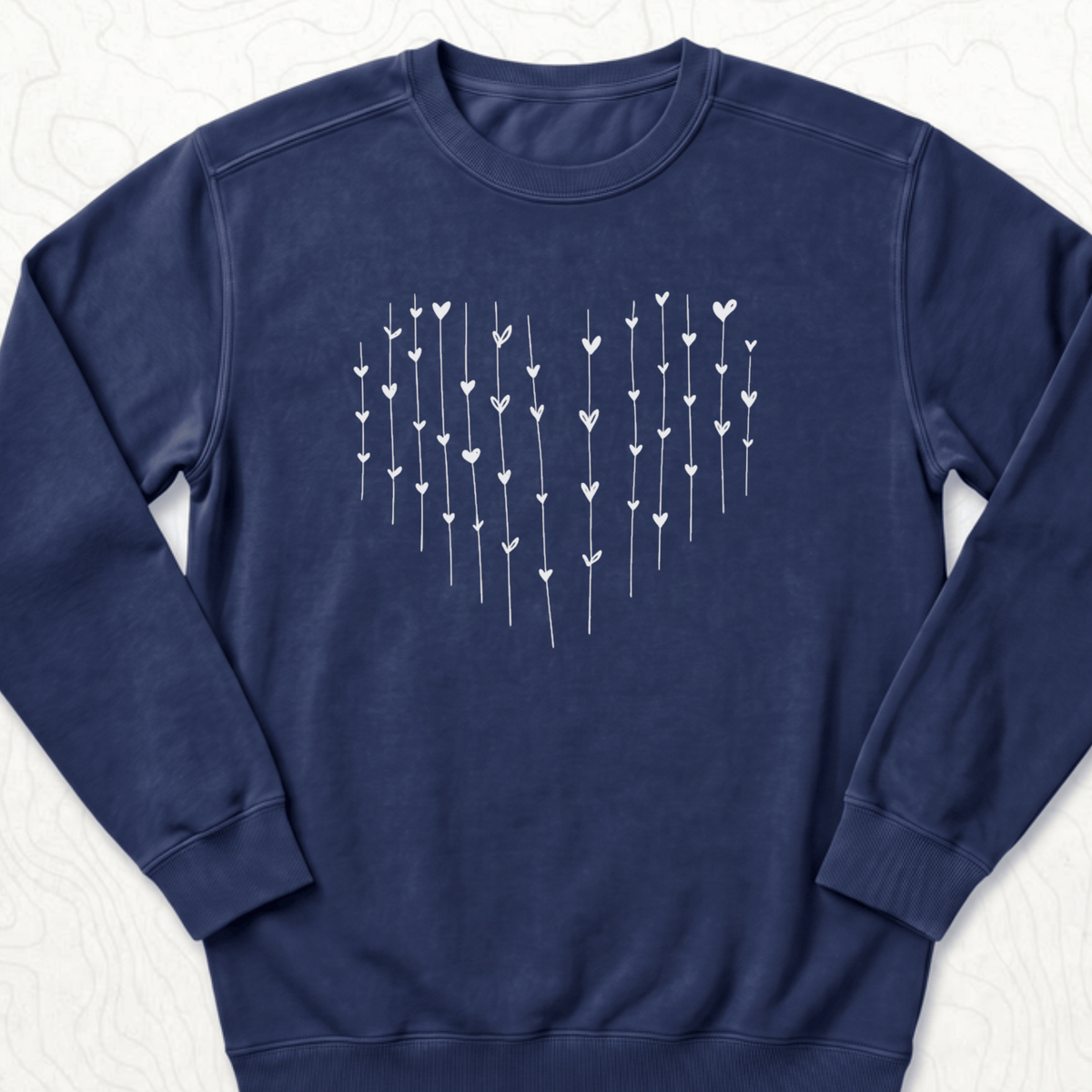 Heart Arrows Sweatshirt - True Navy