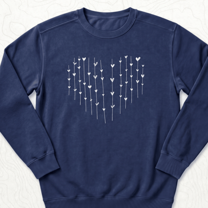Heart Arrows Sweatshirt - True Navy