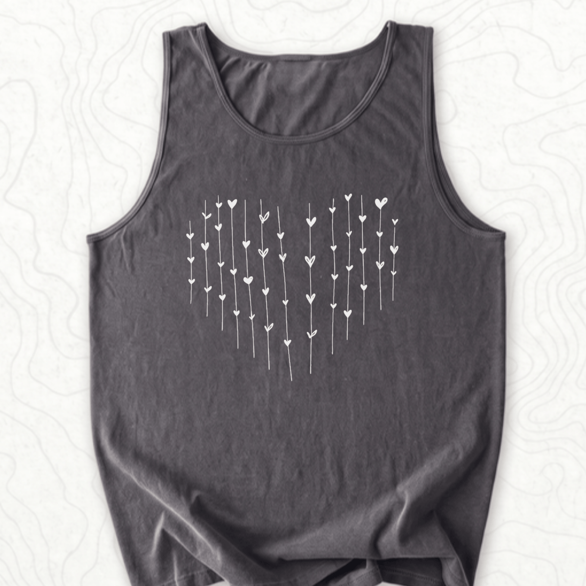 Heart Arrows Tank Top - Pepper