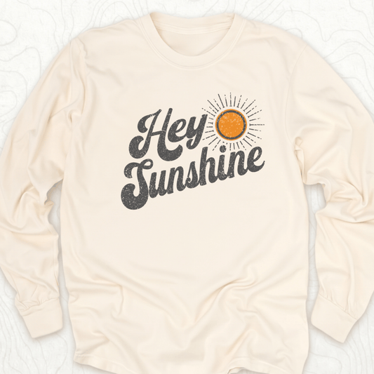 Hey Sunshine LS T-shirt - Ivory