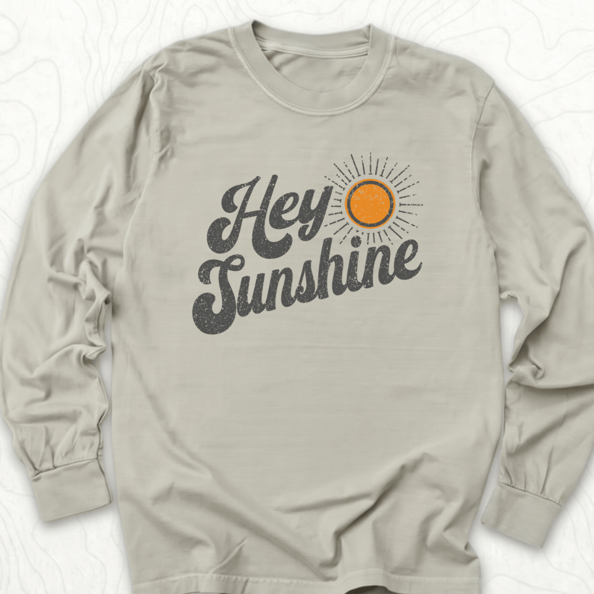 Hey Sunshine LS T-shirt - Sandstone