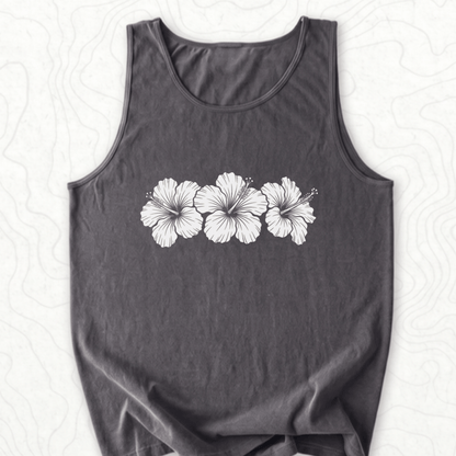 Hibiscus Flowers Tank Top - Pepper