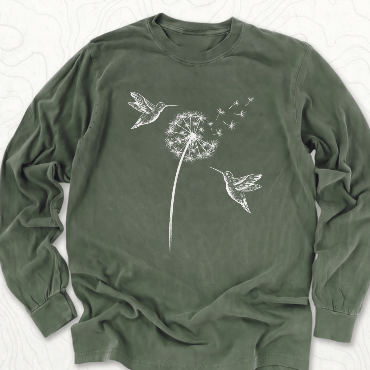 Hummingbird Dandelion LS T-shirt - Hemp