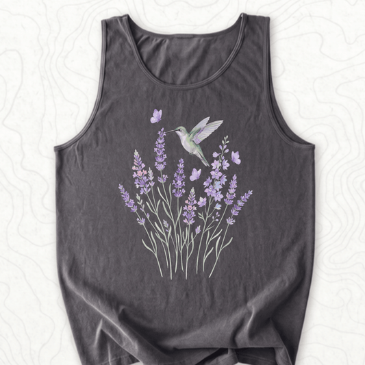 Hummingbird Lavender Tank Top - Pepper