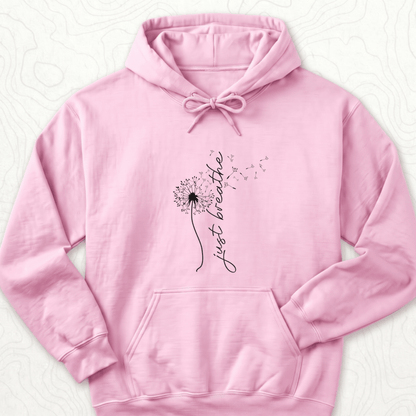 Just Breathe Hoodie - Light Pink