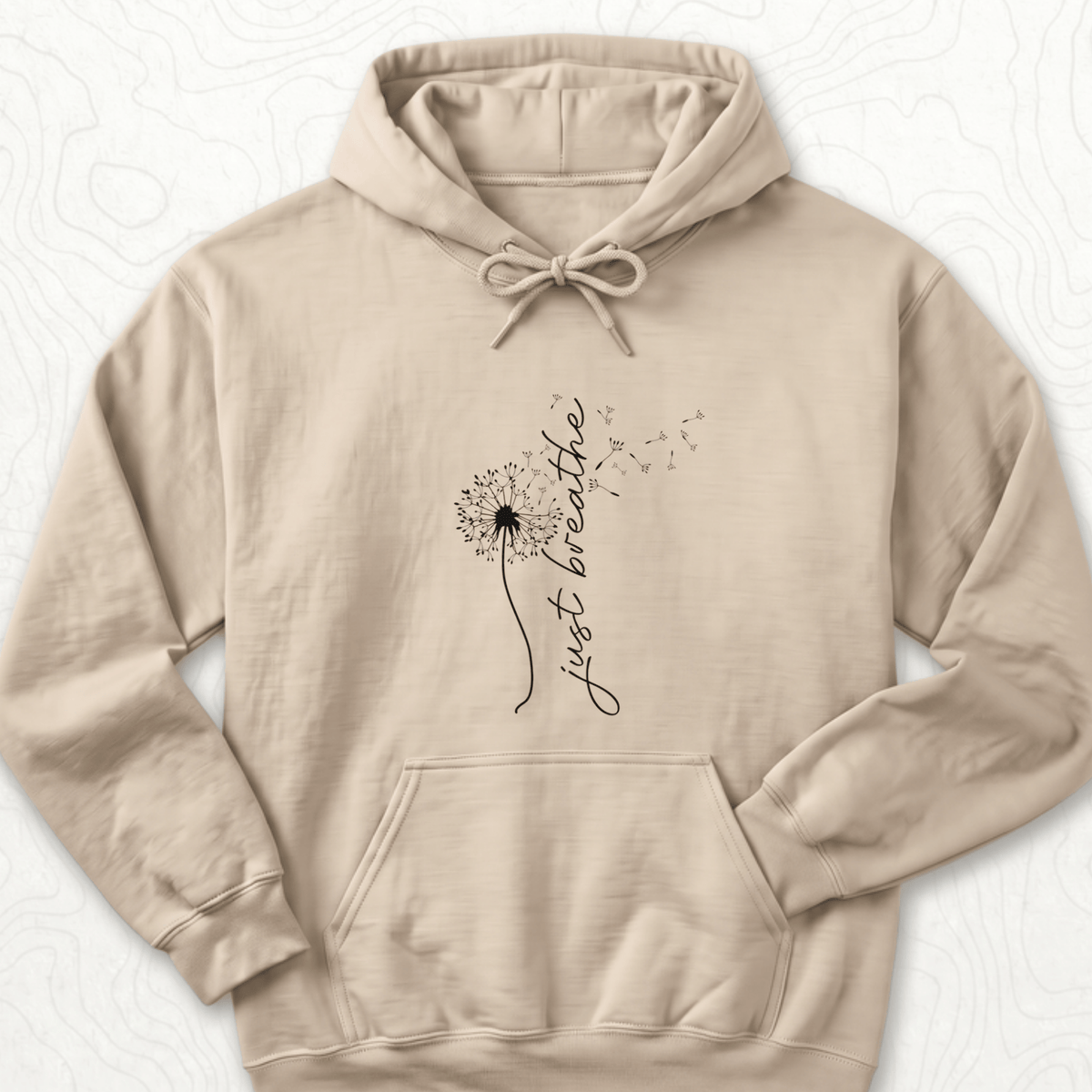 Just Breathe Hoodie - Sand