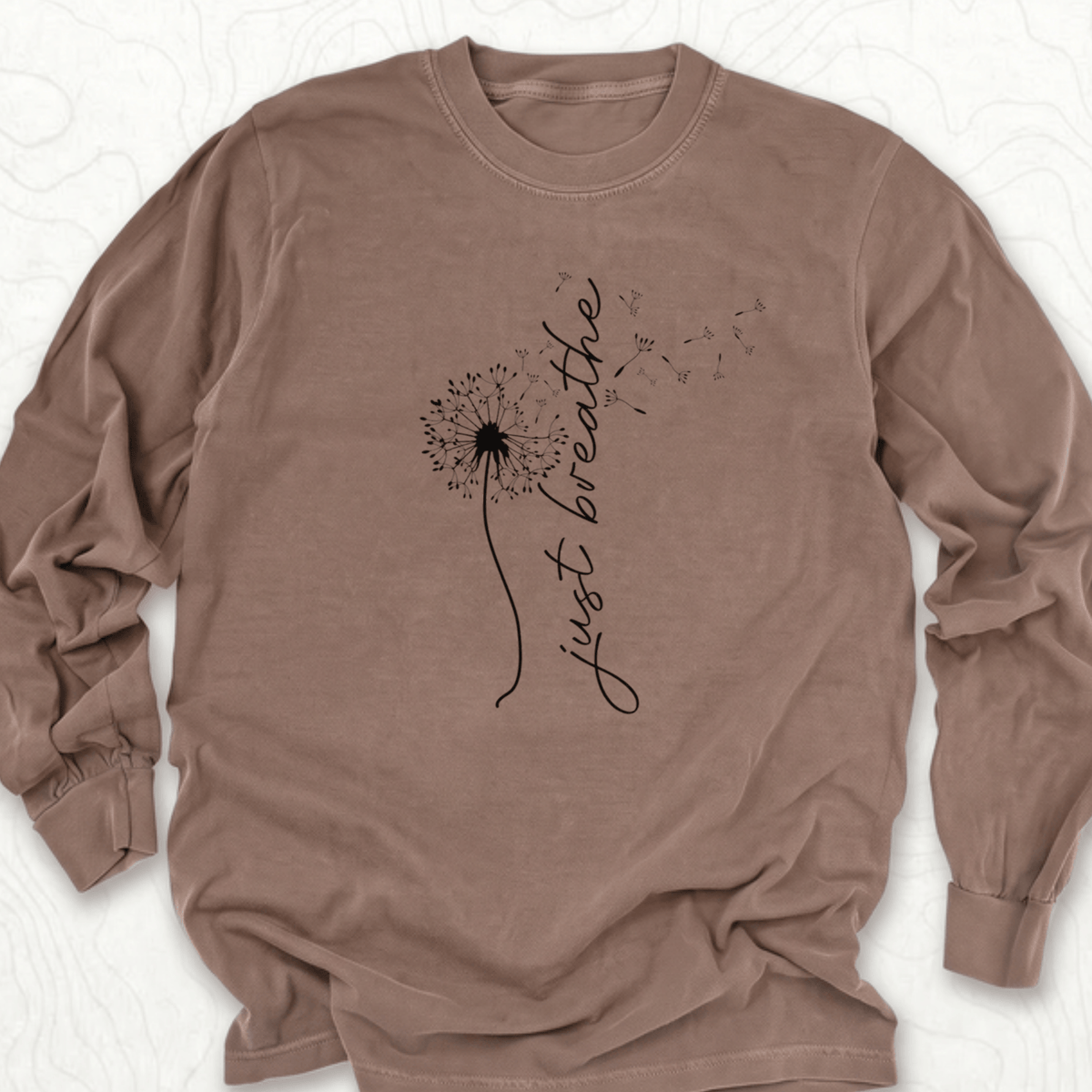 Just Breathe LS T-shirt - Espresso