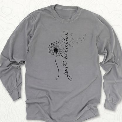 Just Breathe LS T-shirt - Grey