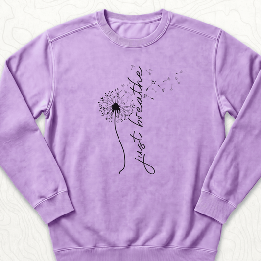 Just Breathe Sweatshirt - Orchid