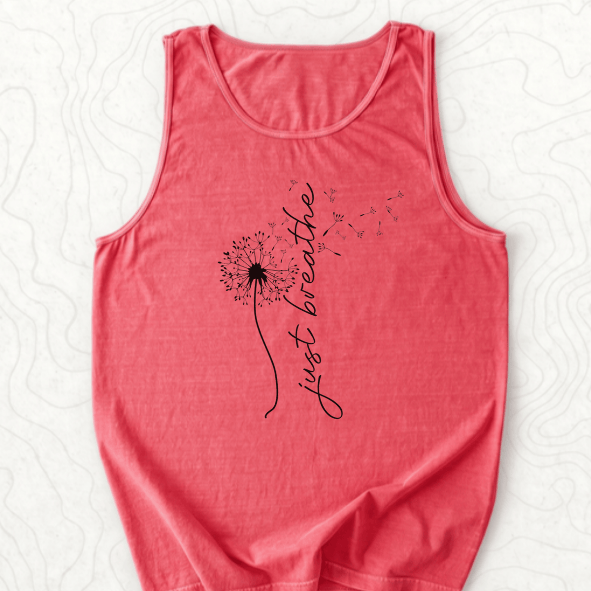 Just Breathe Tank Top - Watermelon