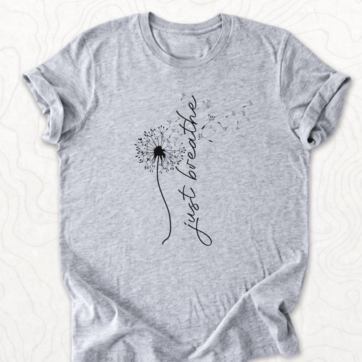 Just Breathe Tee - Athletic Heather