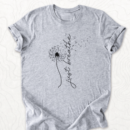 Just Breathe Tee - Athletic Heather