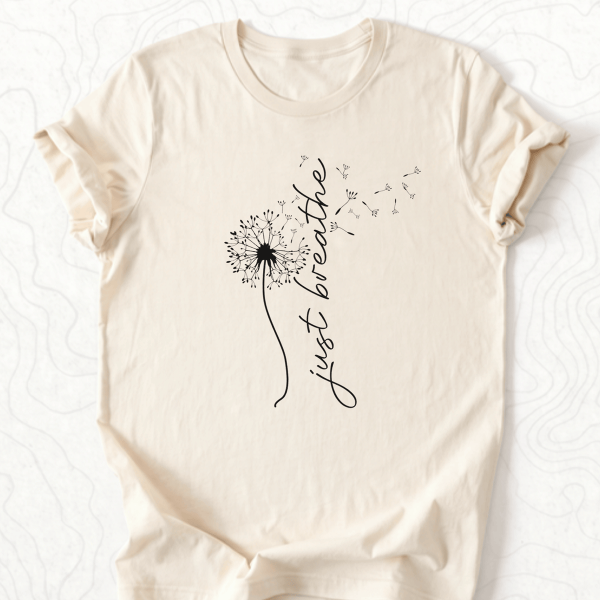 Just Breathe Tee - Natural