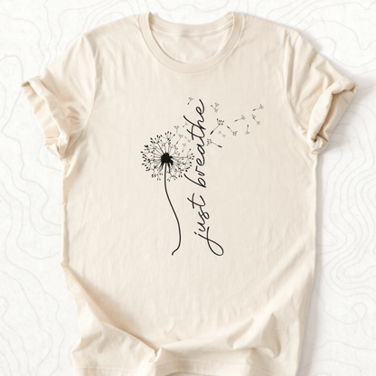 Just Breathe Tee - Natural