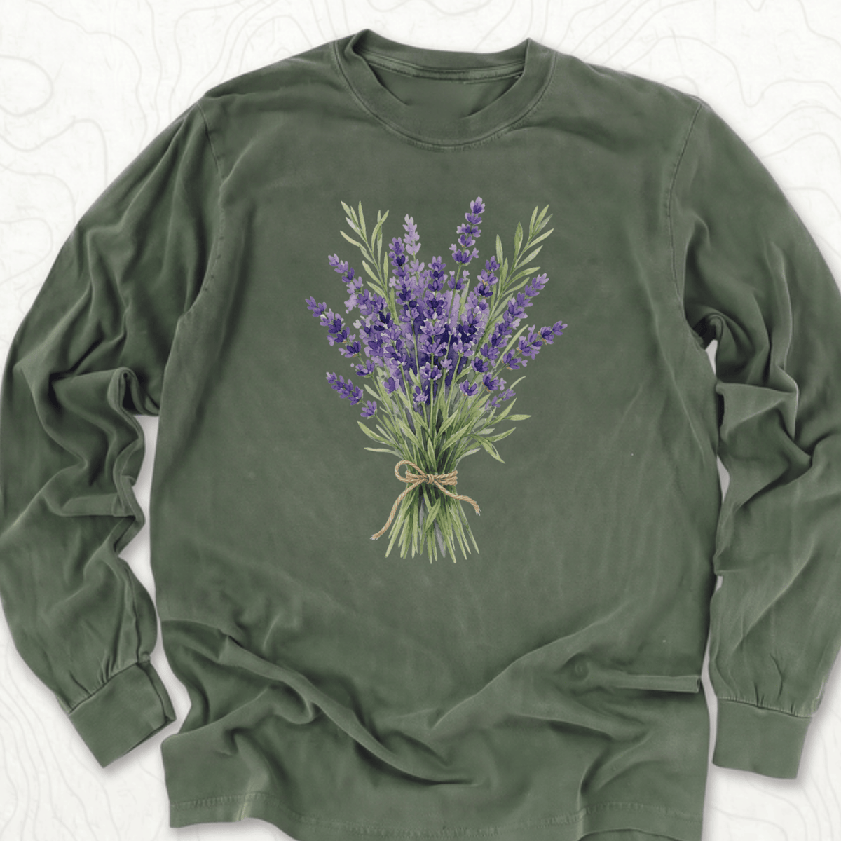 Lavender Bouquet LS T-shirt - Hemp