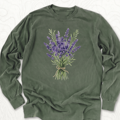 Lavender Bouquet LS T-shirt - Hemp