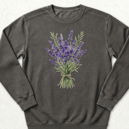 Lavender Bouquet Sweatshirt - Pepper