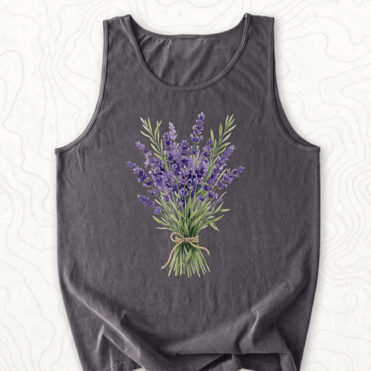 Lavender Bouquet Tank Top - Pepper