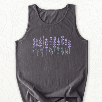 Lavender Flowers Tank Top - Pepper