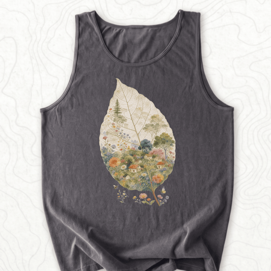 Leaf Village Tank Top - Pepper