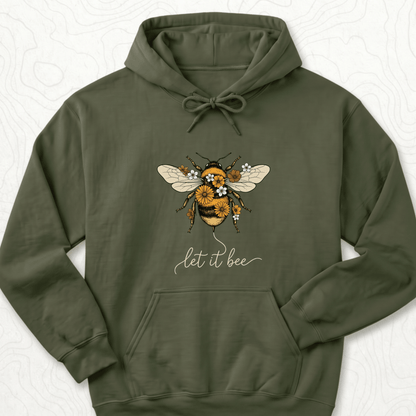 Let It Bee Hoodie - Military Green