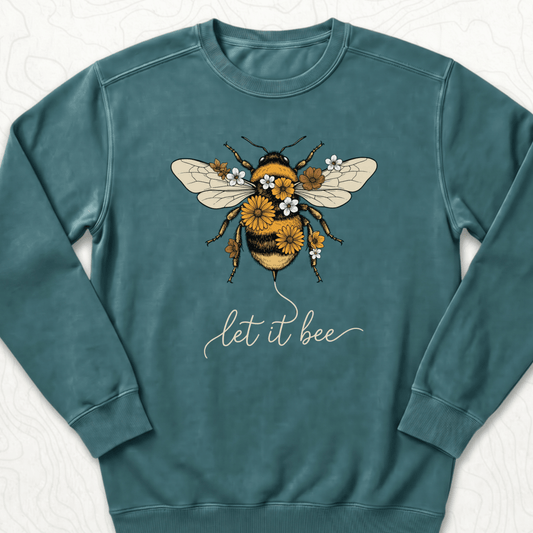 Let It Bee Sweatshirt - Blue Spruce