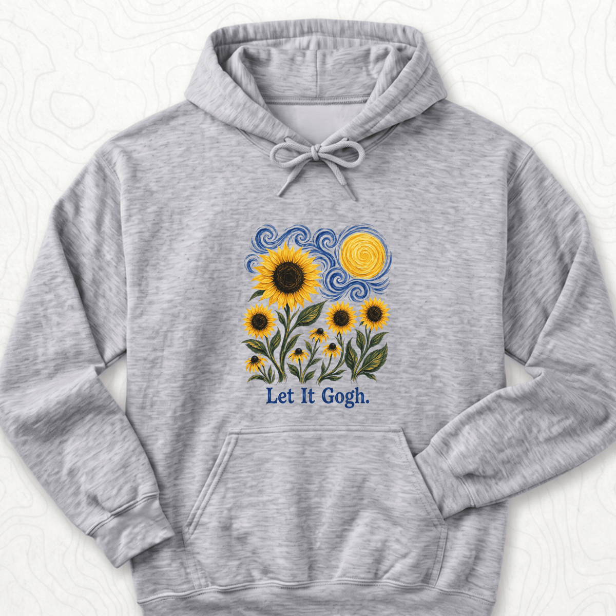 Let It Gogh Hoodie - Sport Grey