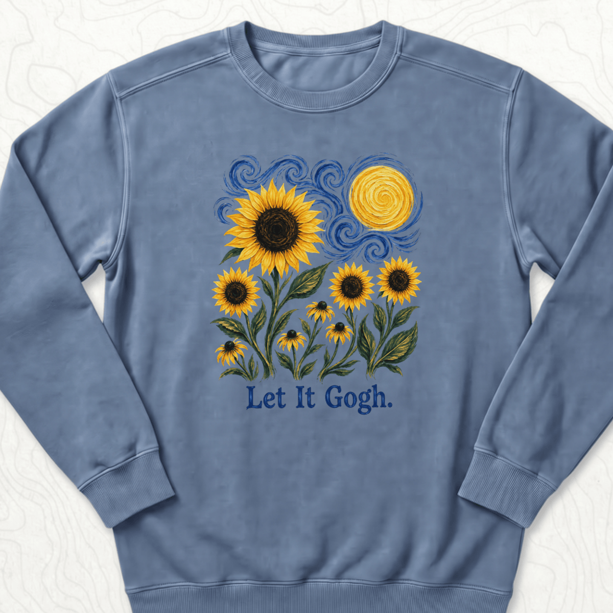 Let It Gogh Sweatshirt - Blue Jean