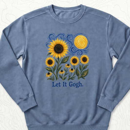 Let It Gogh Sweatshirt - Blue Jean