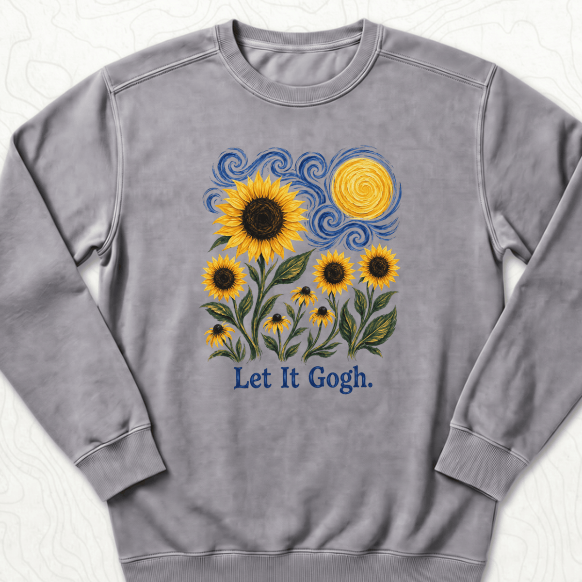 Let It Gogh Sweatshirt - Grey
