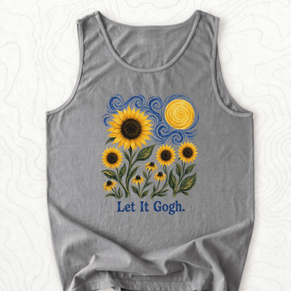 Let It Gogh Tank Top - Grey