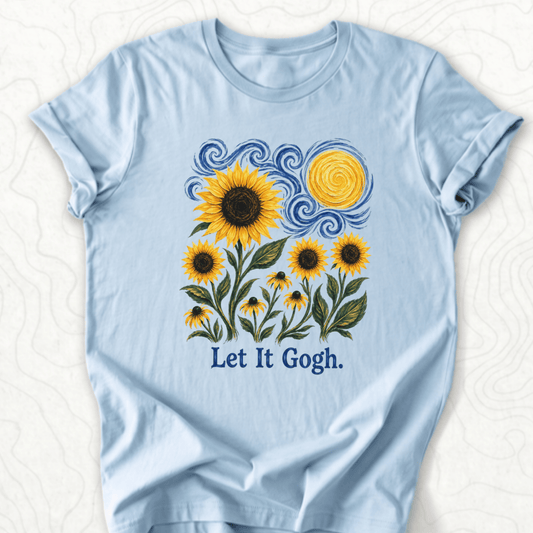 Let It Gogh Tee - Light Blue