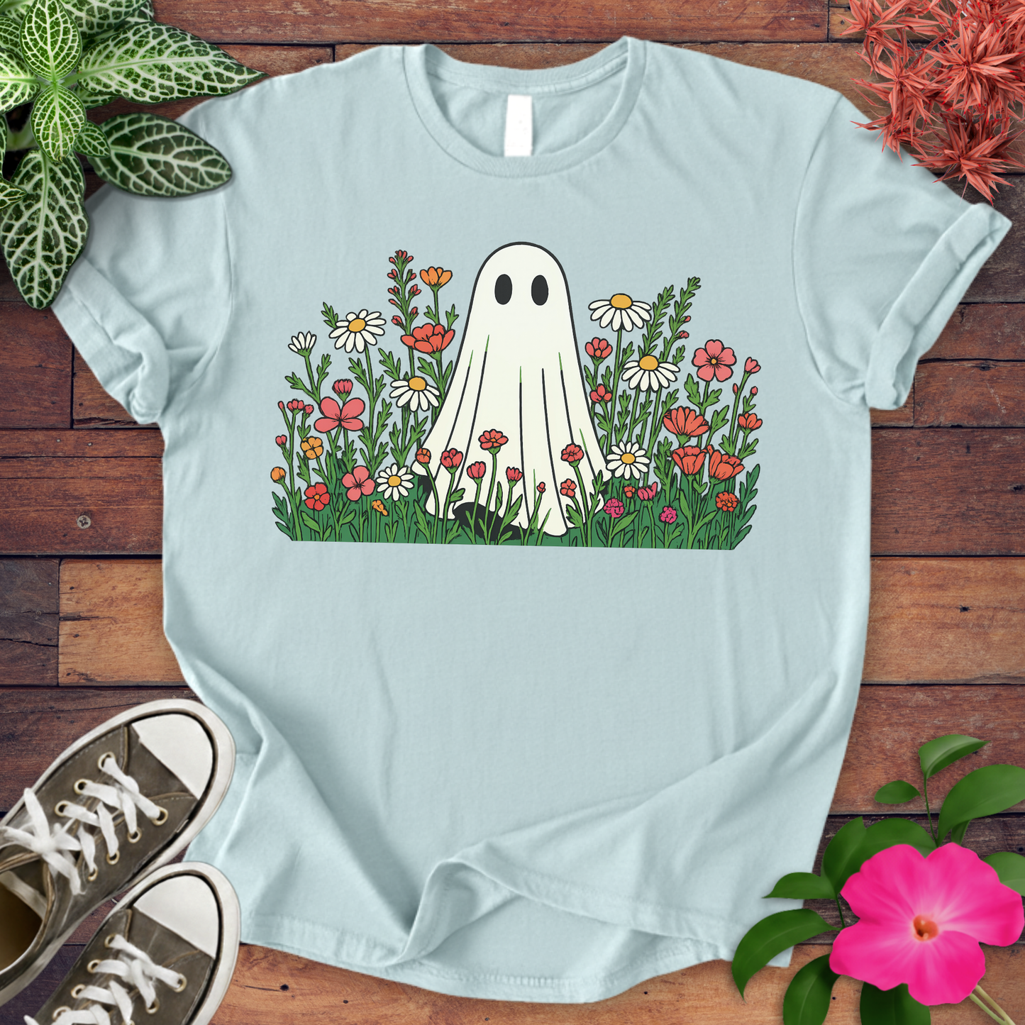 Flower Ghost T-shirt