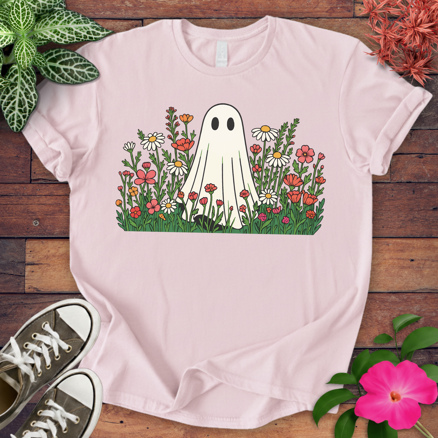 Flower Ghost T-shirt