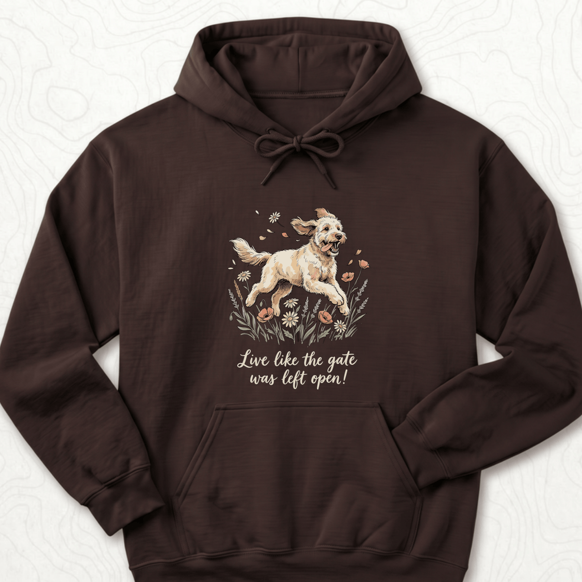 Live Like Hoodie - Dark Chocolate