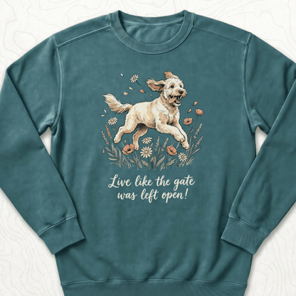 Live Like Sweatshirt - Blue Spruce