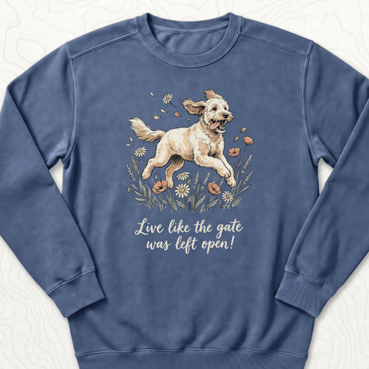 Live Like Sweatshirt - Denim