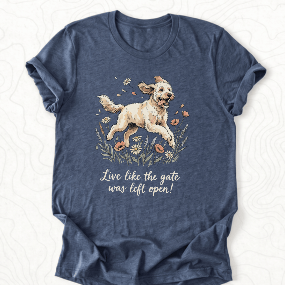 Live Like Tee - Heather Navy