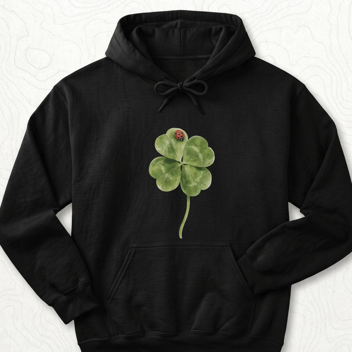 Lucky Clover Hoodie - Black