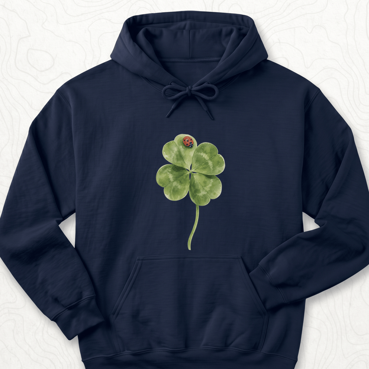 Lucky Clover Hoodie - Navy