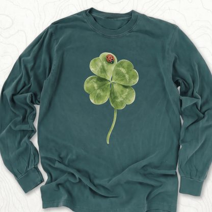 Lucky Clover LS T-shirt - Blue Spruce
