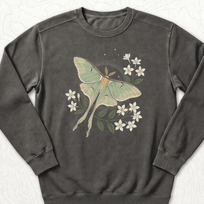 Luna Moth Sweatshirt - Pepper