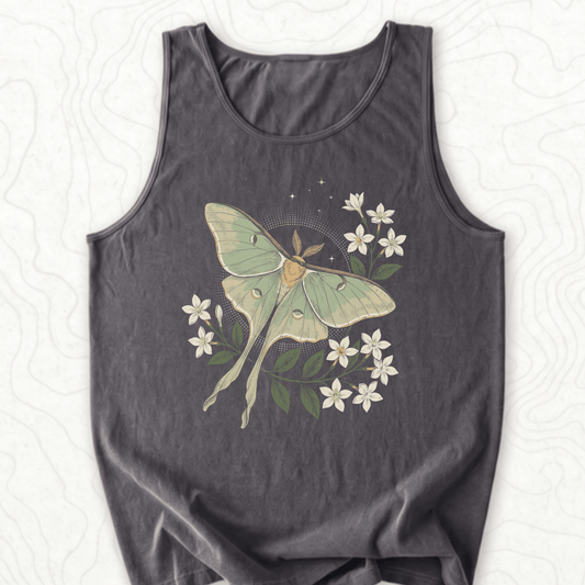 Luna Moth Tank Top - Pepper