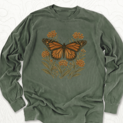 Monarch Butterfly LS T-shirt - Hemp
