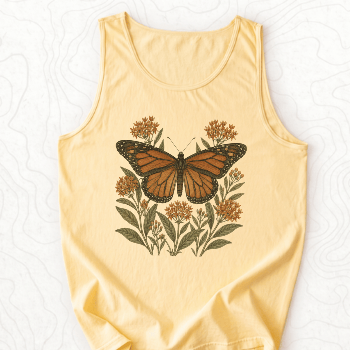 Monarch Butterfly Tank Top - Butter