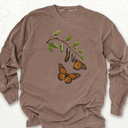 Monarch Metamorphosis LS T-shirt - Espresso